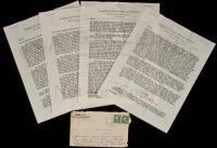 Typed Letter Signed by Reeves, to family members, describing his posting at San Ygnacio, Texas, along the Rio Grande, in 1916
