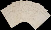 Twelve assay reports from various mines, dated Engle, New Mexico, 1882