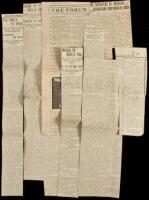 Archive of several hundred newspaper clippings relating to New Mexico, the Santa Fe Trail, etc.