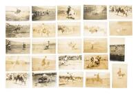 Twenty-four real photo postcards of the Rogue River Roundup in Ashland, Oregon