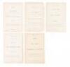 Five Parliamentary documents concerning Japanese silk