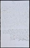 Manuscript copy of a Resolution of the Pacific Railroad Co. to accept an Act of the Missouri Legislature for land to build the railroad