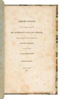 Observations upon certain passages in Mr. Jefferson's Notes on Virginia, which appear to have a tendency to subvert religion, and establish a false philosophy