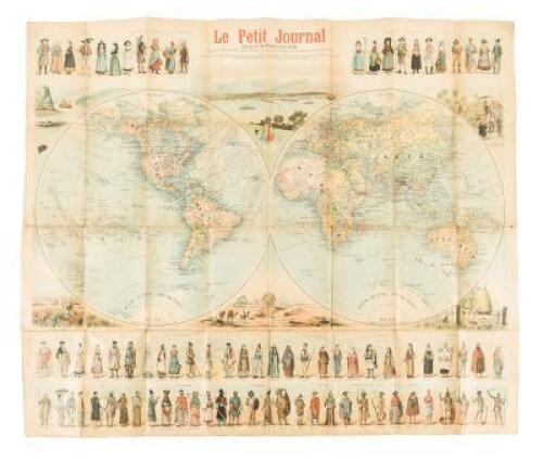 Le Petit Journal Mappemonde: Dress&eacute;e et Grav&eacute;e Sp&eacute;cialment pour Le Petit Journal d'apr&eacute;s Les Documents les plus recents...