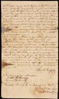 Manuscript document regarding the sale of a Labore[sic] of Land in the Republic of Taxas[sic]