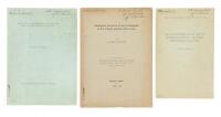 Three pamphlets on the geology of Japan, each signed inscribed and signed by the author