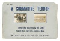 "A Submarine Terror: Remarkable evolutions by the Holland Torpedo Boat, now in the Japanese Navy. Put One Cent in the Slot, and Turn Handle"