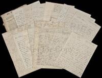 Archive of 17 letters written to William Dall, an American businessman in Mexico just before and during the Texas Revolution