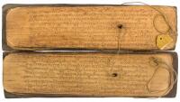 Two Burmese palm leaf manuscripts of Buddhist religious texts