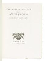 Forty Four Letters from Samuel Johnson