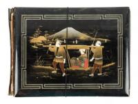 Album with 50 Japanese and Chinese postcards loose in corner slots