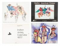 Four American Indian Art Calendars, 1977-2000