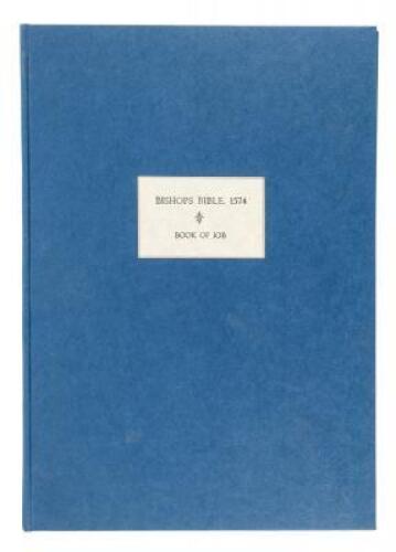 [Job, i.e:] The booke of Iob - from the 1574 folio edition of the Bishops' Bible