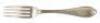 Silver fork with engraved crest of King Kalakaua - 3