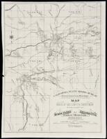 Map of Gold Quartz mines in the vicinity of Grass Valley and Nevada City, Banner Mountain, Nevada County