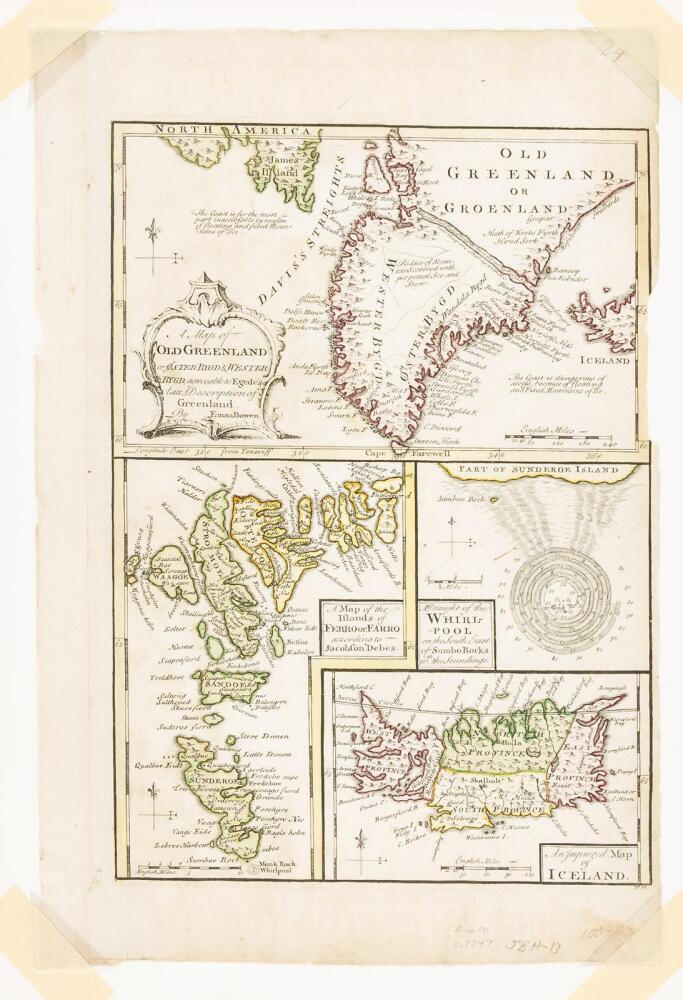 A Map of Old Greenland or Oster Bygd & Wester Bygd... [on sheet with ...