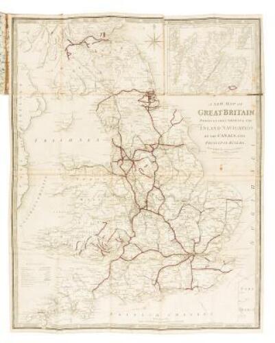 A New Map of Great Britain Particularly Shewing the Inland Navigation by the Canals; and Principal Rivers, with the Railways, Finished and in Progress, and the Principal and Secondary Stations