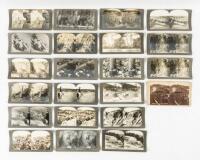 Twenty-two stereoview scenes of Western states