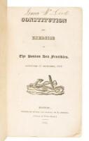 Constitution and Exercise of the Boston Sea Fencibles. Instituted 11 September, 1817.