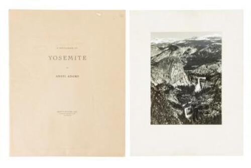"A Photograph of Yosemite by Ansel Adams"