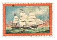 Chromolithograph broadside advertising the Coleman's Line of ships