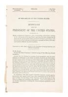 Message from the President of the United States... relating to the enforcement of the regulations respecting fur seals, adopted by the Governments of the United States and Great Britain...