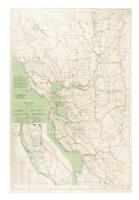 Ross' Land and Auto Map of California's 25 Central Counties Embracing 100 Miles Around San Francisco