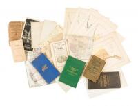 Approximately 16 maps, most folding, some in books or reports, and other items from the Warren Heckrotte Collection