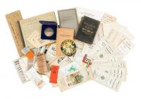 Approximately 40 maps, most folding, two 3-dimensional, and other items from the Warren Heckrotte Collection