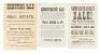 Nine broadsides of auction notices for various California estates - 3