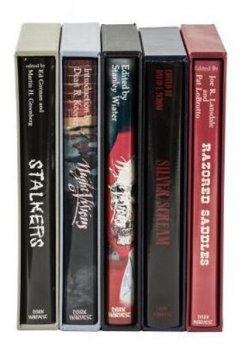 Five signed limited-edition horror anthologies