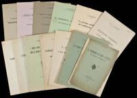 19 booklets and offprints by Giovanni Agamennone on earthquakes and seismic events