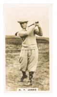 The first Bobby Jones trading card, from Lambert & Butler Who's Who in Sport 1926 series, plus 4 others