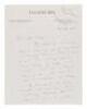 Autograph letter on Country Life letterhead