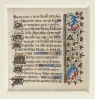 Illuminated manuscript leaf on vellum