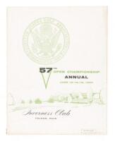 USGA 57th Open Championship Annual, Inverness Club, Toledo, Ohio