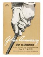 Official Souvenir Book and Program of the Golden Anniversary Open Championship of the United States Golf Association, June 8, 9, 10, 1950, Merion Golf Club, East Course, Ardmore, PA