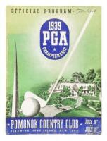 Twenty Second Annual Championship of the Professional Golfers Association of America at Pomonok Country Club, Flushing, Long Island, New York, July 9th to July 15, 1939. Official Souvenir Program