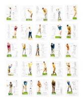 Player’s Cigarettes picture cards “Golf” series, complete, Nos. 1-25