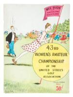 Forty-Third Annual Competition for the Women's Amateur Championship ... Played at the Wee Burn Club, Noroton, Connecticut