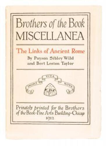 Brothers of the Book Miscellanea: The Links of Ancient Rome