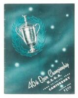 USGA 46th Open Championship, June 13-14-15, 1946, Canterbury Golf Club. Souvenir Book