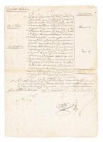 Manuscript documents relating to the oath of allegiance made by the towns of Ocotlan and Chicahuastla to the Viceroy of New Spain