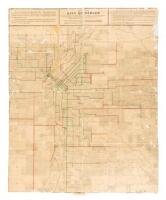 Map of the city of Denver showing the lines of the Denver City Tramway Company, and its proposed extensions...