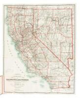 Webers township and county map of California and Nevada compiled from the latest official data