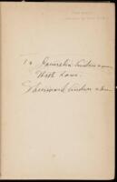 A Story Teller's Story - Inscribed to his first wife