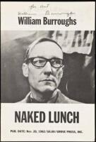 Promotional brochure for the Grove Press Edition of Naked Lunch