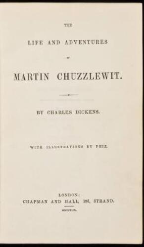 The Life and Adventures of Martin Chuzzlewit