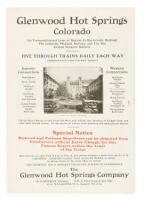 Glenwood Hot Springs Colorado, on Transcontinental Lines of Denver & Rio Grande Railroad...