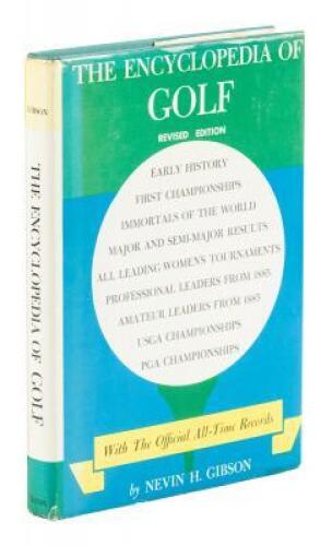 The Encyclopedia of Golf - inscribed to Walter Hagen